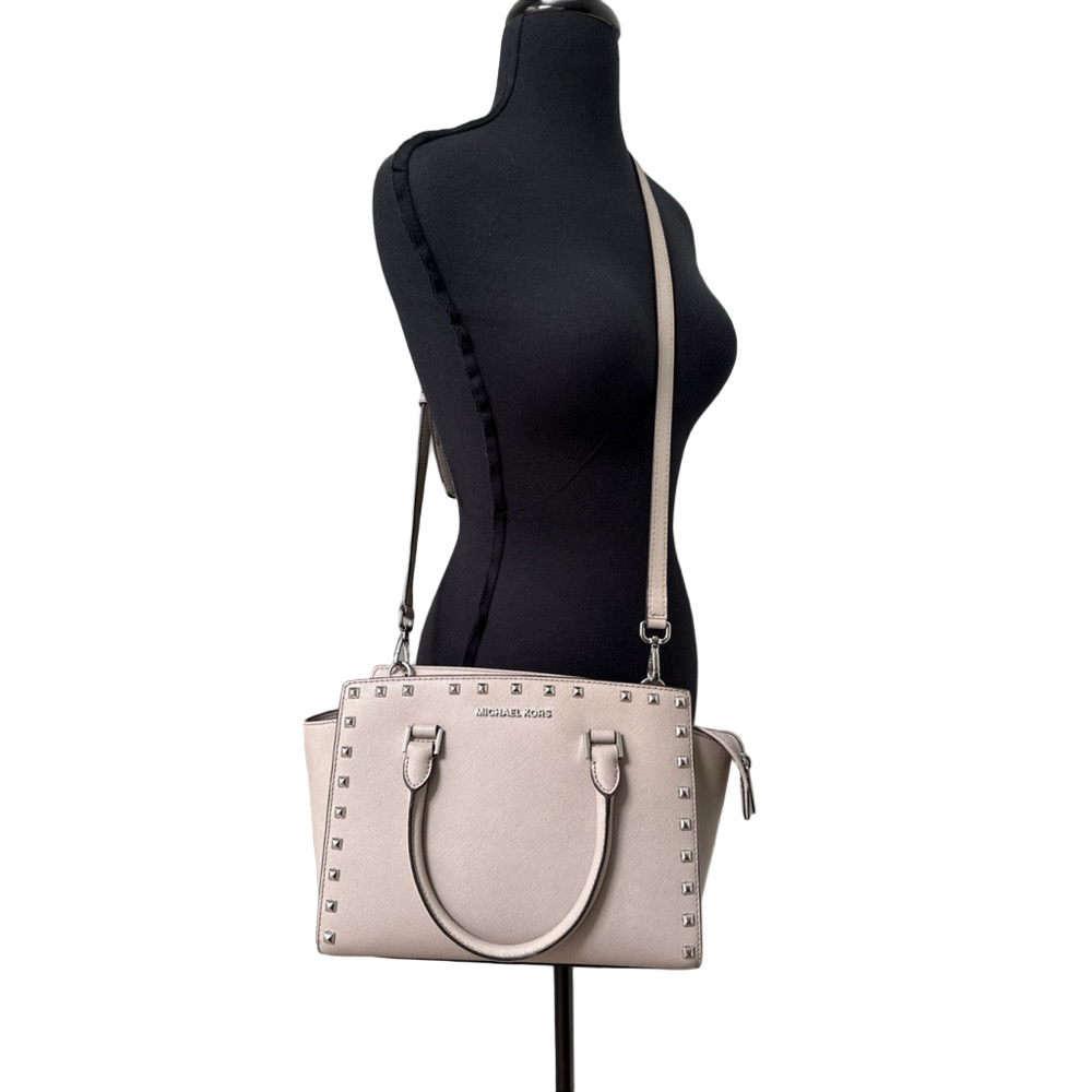 Michael Kors Stud Selma handbag Medium With Matching Wallet